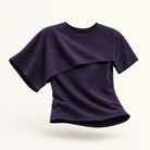 Mingstreet ASC launch still-life | RARELY ALIKE | Asymmetrical Draped Lyocell Blend Top | Purple | ready_now_existing_asset