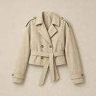 Mingstreet ASC launch still-life | RARELY ALIKE | Belted Cropped Trench Jacket | Beige | ready_now_uncrumpled_replacement