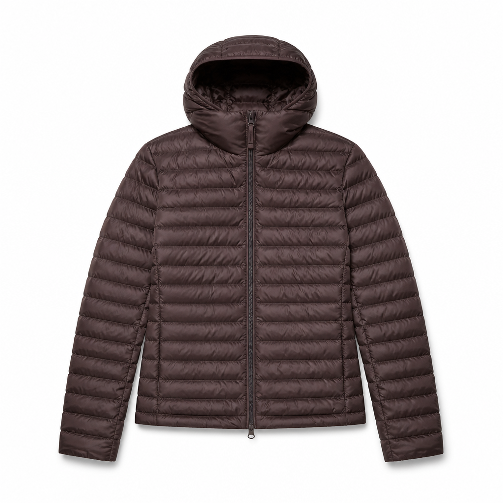 Mingstreet ASC launch still-life | RARELY ALIKE | Detachable Hood Duck Down Puffer | Brown | generated_extra_ready_product_colorway