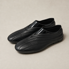 Mingstreet ASC launch still-life | JCAESAR STUDIO | Quilted Calfskin Racing Sneakers | Black | generated_missing_still_life_expansion