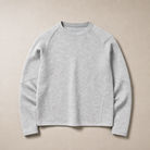 Mingstreet ASC launch still-life | JCAESAR STUDIO | Structural Seam Viscose Sweatshirt | Light Gray | generated_missing_still_life_expansion