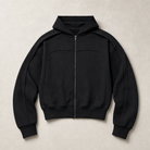Mingstreet ASC launch still-life | JCAESAR STUDIO | Arch Panel Zip Up Hoodie | Black | generated_missing_still_life_expansion