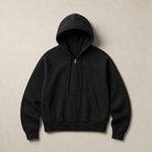 Mingstreet ASC launch still-life | JCAESAR STUDIO | Cotton Raglan Zip Up Hoodie | Black | generated_missing_still_life_expansion