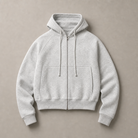 Mingstreet ASC launch still-life | JCAESAR STUDIO | Cotton Raglan Zip Up Hoodie | Gray | generated_missing_still_life_expansion