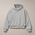 Mingstreet ASC launch still-life | JCAESAR STUDIO | Double Button Cross Collar Hoodie | Gray | generated_missing_still_life_expansion