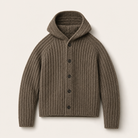 Mingstreet ASC launch still-life | JCAESAR STUDIO | Heavyweight Ribbed Hooded Sweater | Brown | ready_now_uncrumpled_replacement