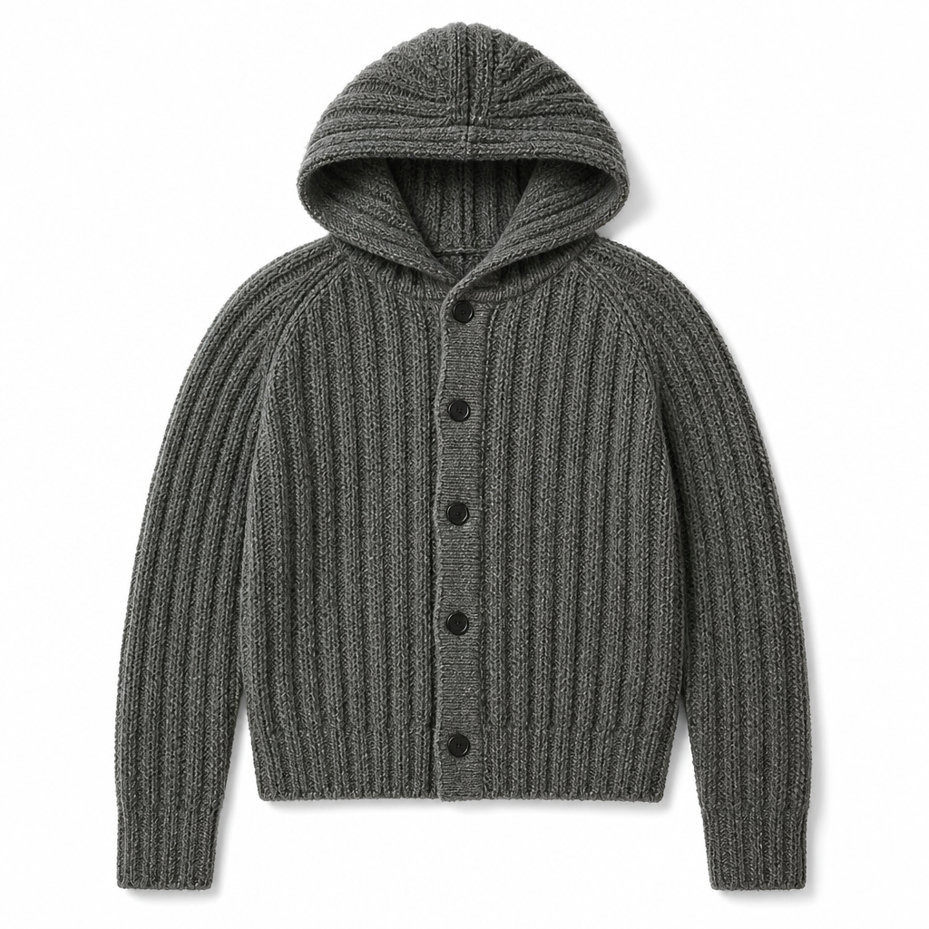 Mingstreet ASC launch still-life | JCAESAR STUDIO | Heavyweight Ribbed Hooded Sweater | Gray | generated_extra_ready_product_colorway