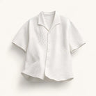 Mingstreet ASC launch still-life | JCAESAR STUDIO | Seagull Collar Leaf Jacquard Shirt | White | ready_now_existing_asset