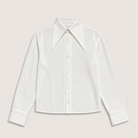 Mingstreet ASC launch still-life | JCAESAR STUDIO | Striped Pleated Pointed Collar Shirt | White | generated_extra_ready_product_colorway