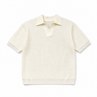 Mingstreet ASC launch still-life | JCAESAR STUDIO | Ribbed Ice Silk Knit Polo | Cream | generated_extra_ready_product_colorway