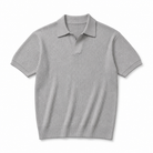 Mingstreet ASC launch still-life | JCAESAR STUDIO | Ribbed Ice Silk Knit Polo | Gray | generated_extra_ready_product_colorway