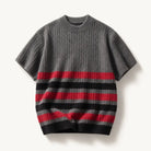 Mingstreet ASC launch still-life | JCAESAR STUDIO | Block Striped Brushed Knit T Shirt | Gray | ready_now_existing_asset