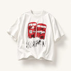 Mingstreet ASC launch still-life | JCAESAR STUDIO | Red Bus Print Short Sleeve T Shirt | White | ready_now_existing_asset