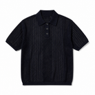 Mingstreet ASC launch still-life | JCAESAR STUDIO | Pointelle Ribbed Cotton Polo | Navy | generated_extra_ready_product_colorway