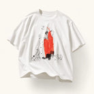 Mingstreet ASC launch still-life | JCAESAR STUDIO | Fisherman Print Tencel Wool T Shirt | White | ready_now_existing_asset