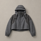Mingstreet ASC launch still-life | D5ove | Structured Washed Cropped Jacket | Gray | ready_now_uncrumpled_replacement