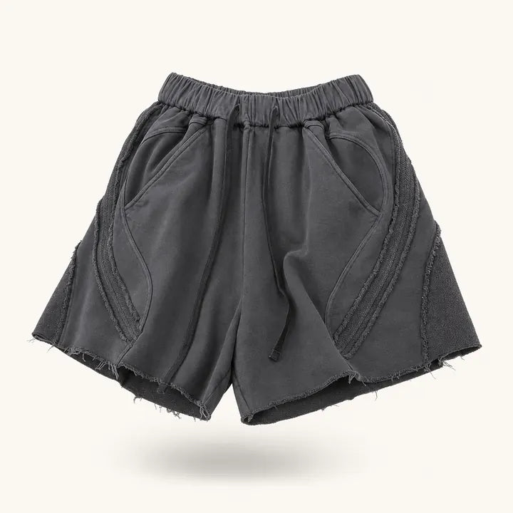 Mingstreet ASC launch still-life | D5ove | Raw Edge Structured Cotton Shorts | Gray | ready_now_existing_asset