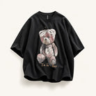 Mingstreet ASC launch still-life | D5ove | Sad Bear Graphic Half Sleeve T Shirt | Black | ready_now_existing_asset