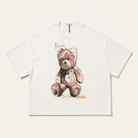 Mingstreet ASC launch still-life | D5ove | Sad Bear Graphic Half Sleeve T Shirt | White | generated_extra_ready_product_colorway