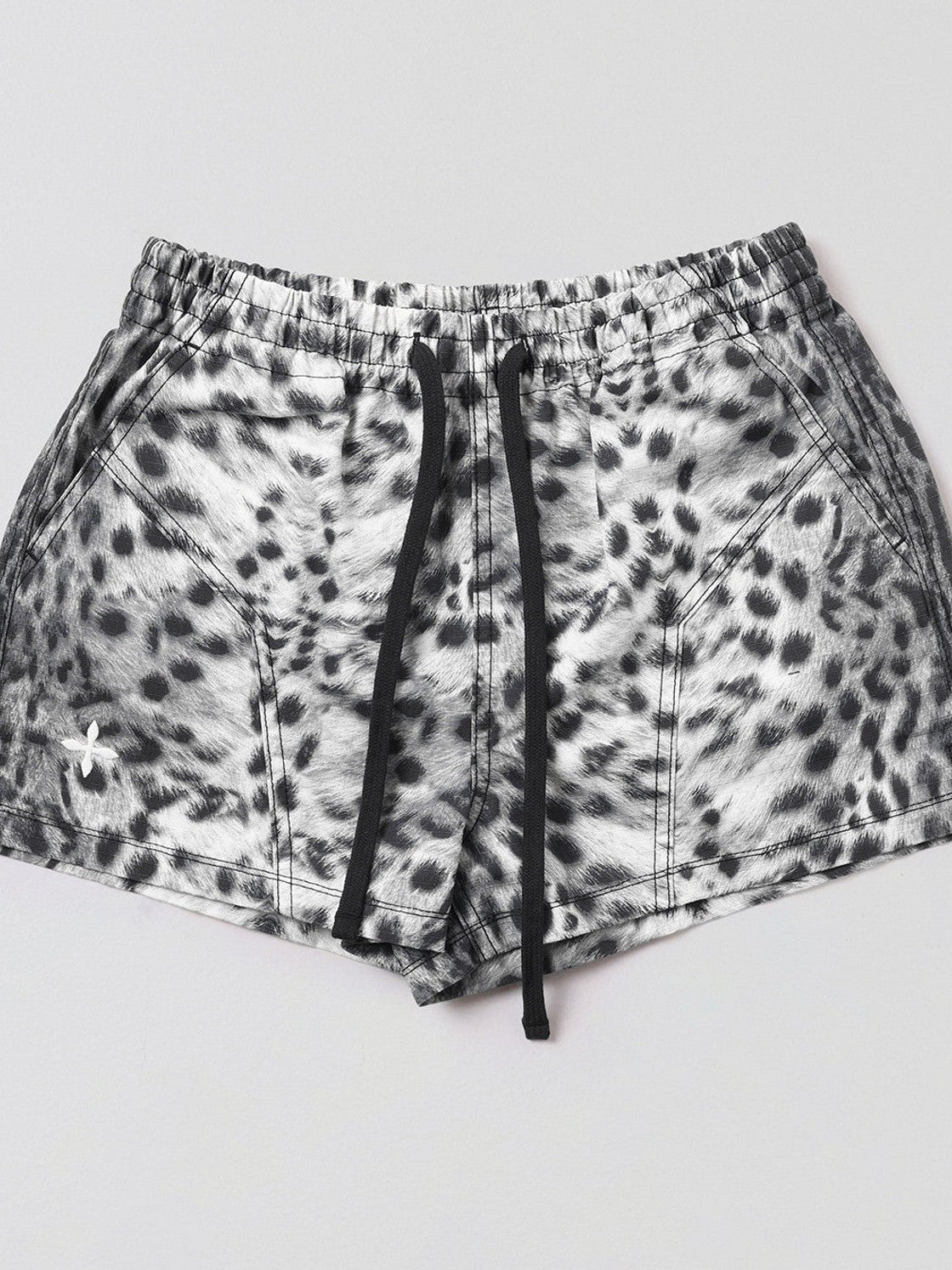 SMFK Lightweight Drawstring Track Shorts in Gray