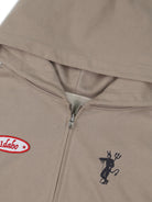 SOD Reversible Rhinestone Zip Hoodie in Beige - Detail