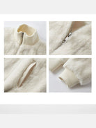 Y OFFICIAL Short Faux Fur Jacket in White - Detail