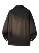 MEDM Collared Snap Front Jacket in Black