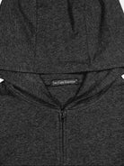 FaxCopyExpress Soft Cotton Blend Zip Up Hoodie in Gray - Detail
