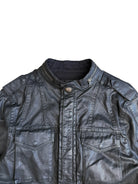 UNKNOWNWORLD Waxed Deconstructed M65 Jacket in Black - Detail