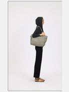 FaxCopyExpress Soft Cotton Blend Zip Up Hoodie in Gray - On Female Model