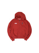 SOD Reversible Rhinestone Zip Hoodie in Red