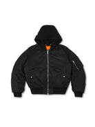 SOD Narcoleptic Hooded Bomber Jacket in Black