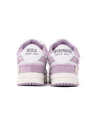 KILLWINNER Distressed Denim Low Top Sneakers in Purple