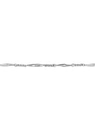BLACKHEAD Two Tone Lightning Bolt Necklace in Gray - Detail