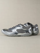 OLDORDER Metallic Chunky Track Sneakers in Silver