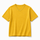 Mingstreet ASC launch still-life | SIMPLE PROJECT | Cashmere Blend V Neck Knit T Shirt | Yellow | crumple_regen_confirmed_2026-06-25