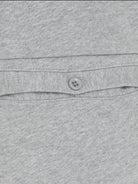 MASONPRINCE Wide Leg Inverted Pleat Sweatpants in Gray - Detail