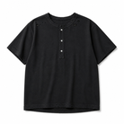 Mingstreet ASC launch still-life | UNKNOWNWORLD | Distressed Cotton Henley T Shirt | Black | crumple_regen_confirmed_2026-06-25