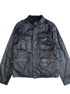 UNKNOWNWORLD Waxed Deconstructed M65 Jacket in Black