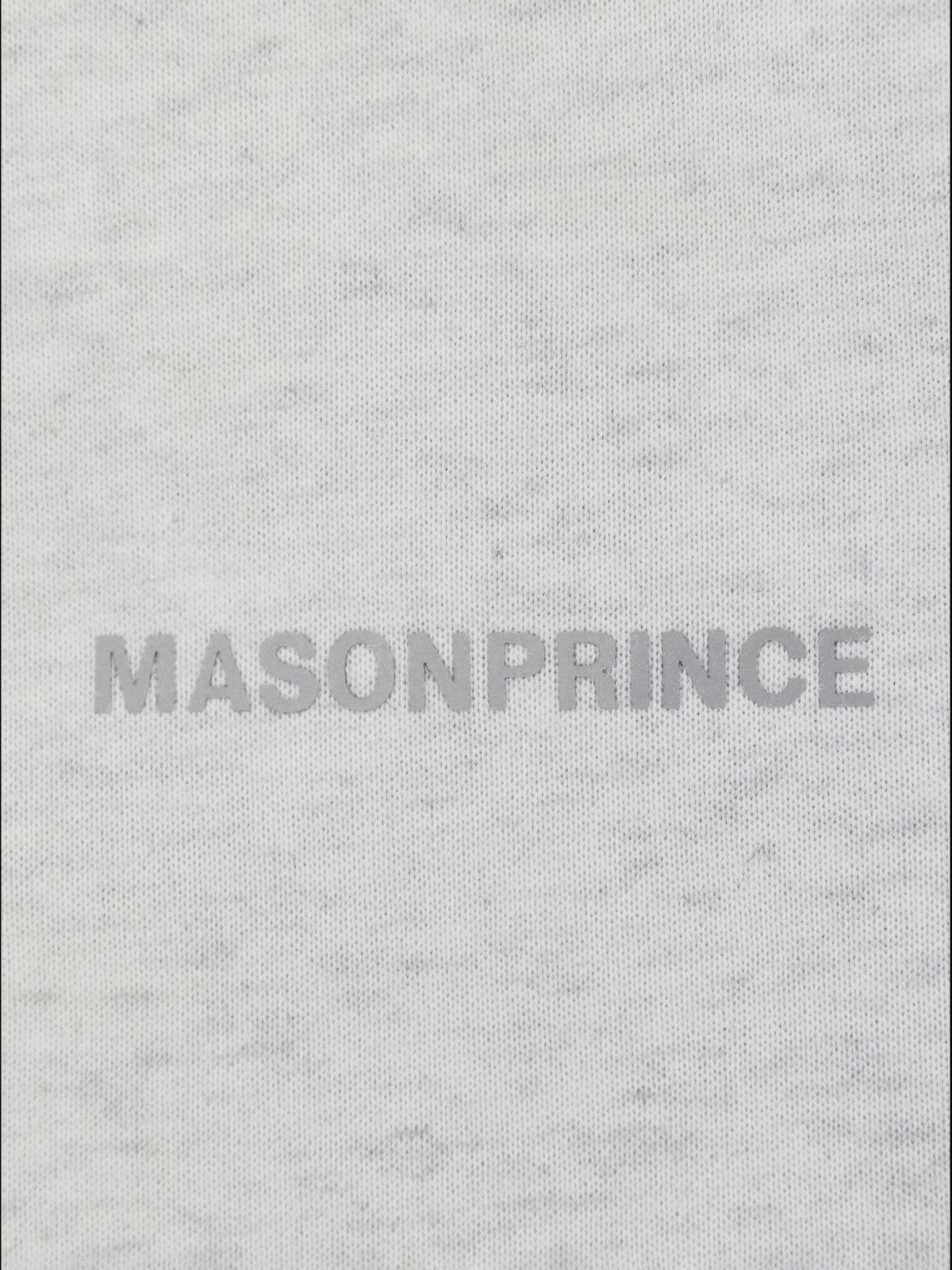 MASONPRINCE Structured Cropped T Shirt in Heather Gray - Detail