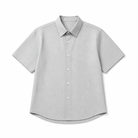 Mingstreet ASC launch still-life | JCAESAR STUDIO | Striped Short Sleeve Curved Hem Shirt | Gray | crumple_regen_confirmed_2026-06-25