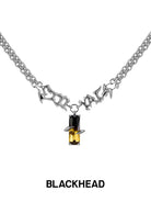 BLACKHEAD Vinyl Wave Gradient Necklace in Silver