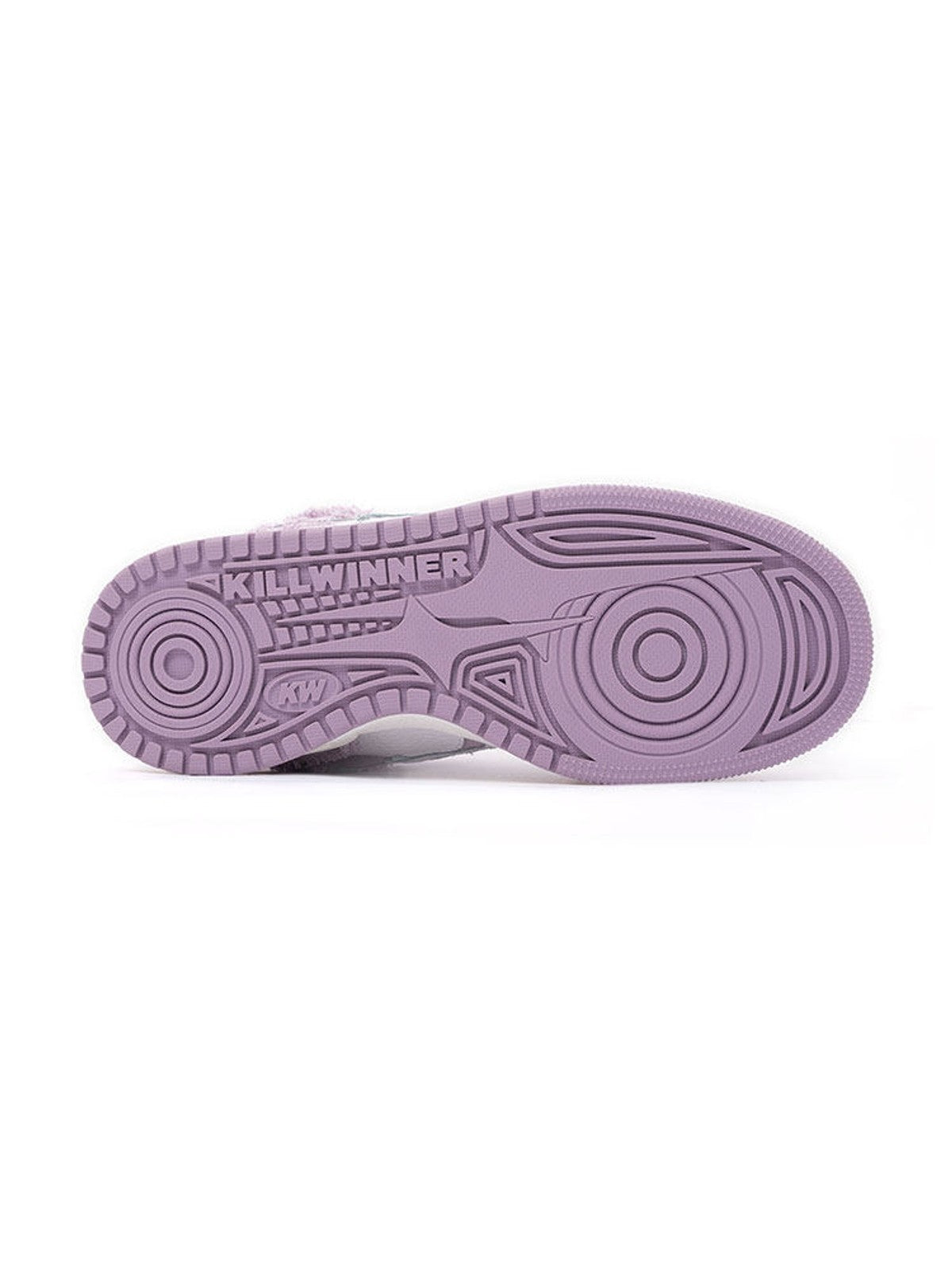 KILLWINNER Distressed Denim Low Top Sneakers in Purple - Detail