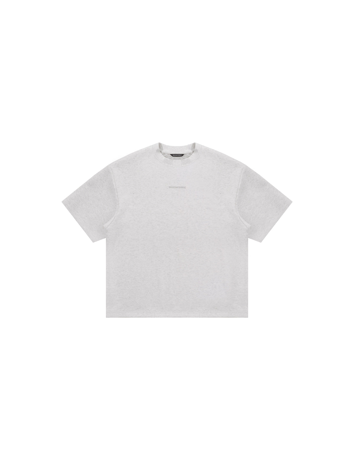 MASONPRINCE Structured Cropped T Shirt in Heather Gray
