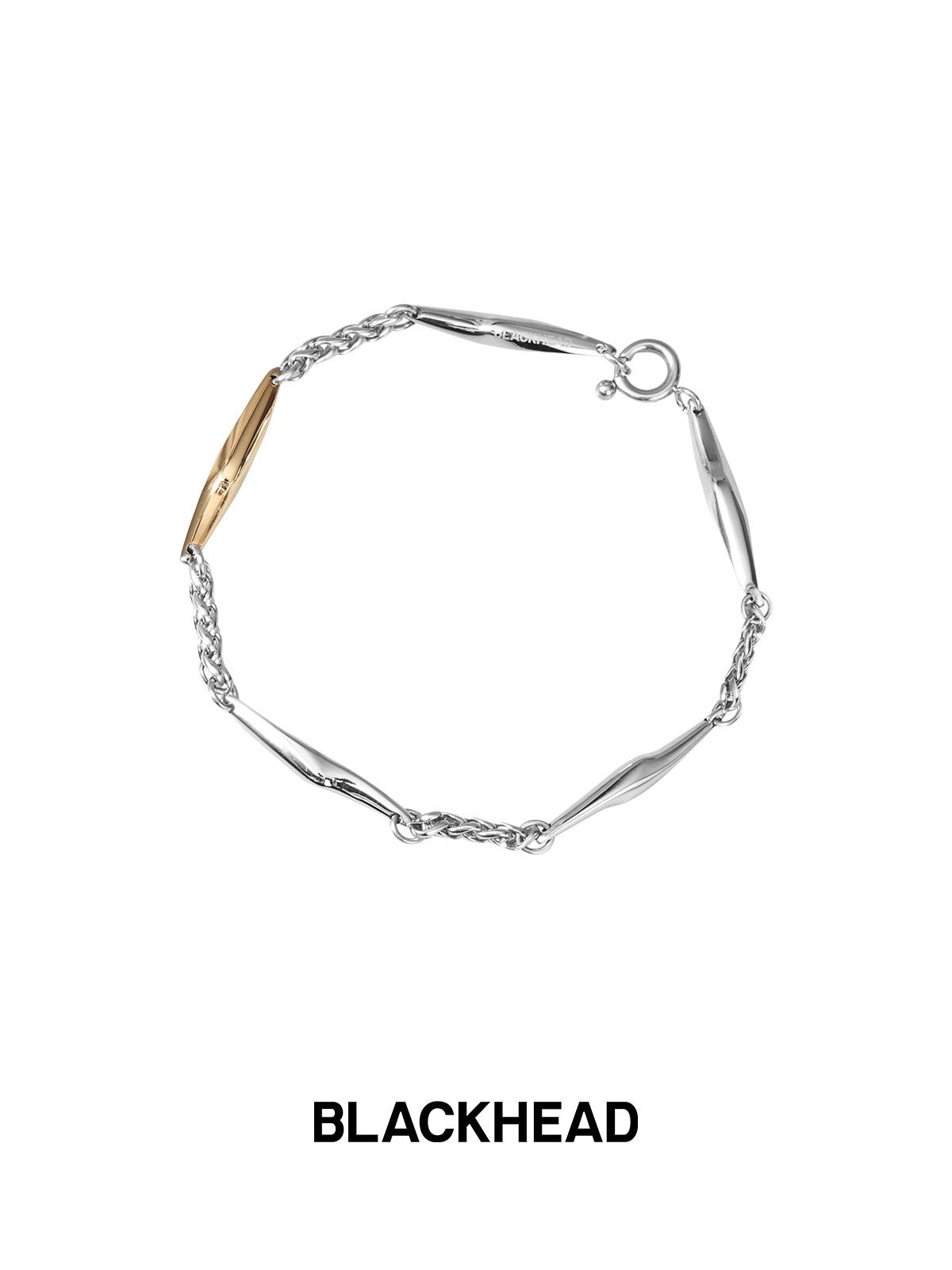 BLACKHEAD Two Tone Spliced Lightning Bracelet in Gold