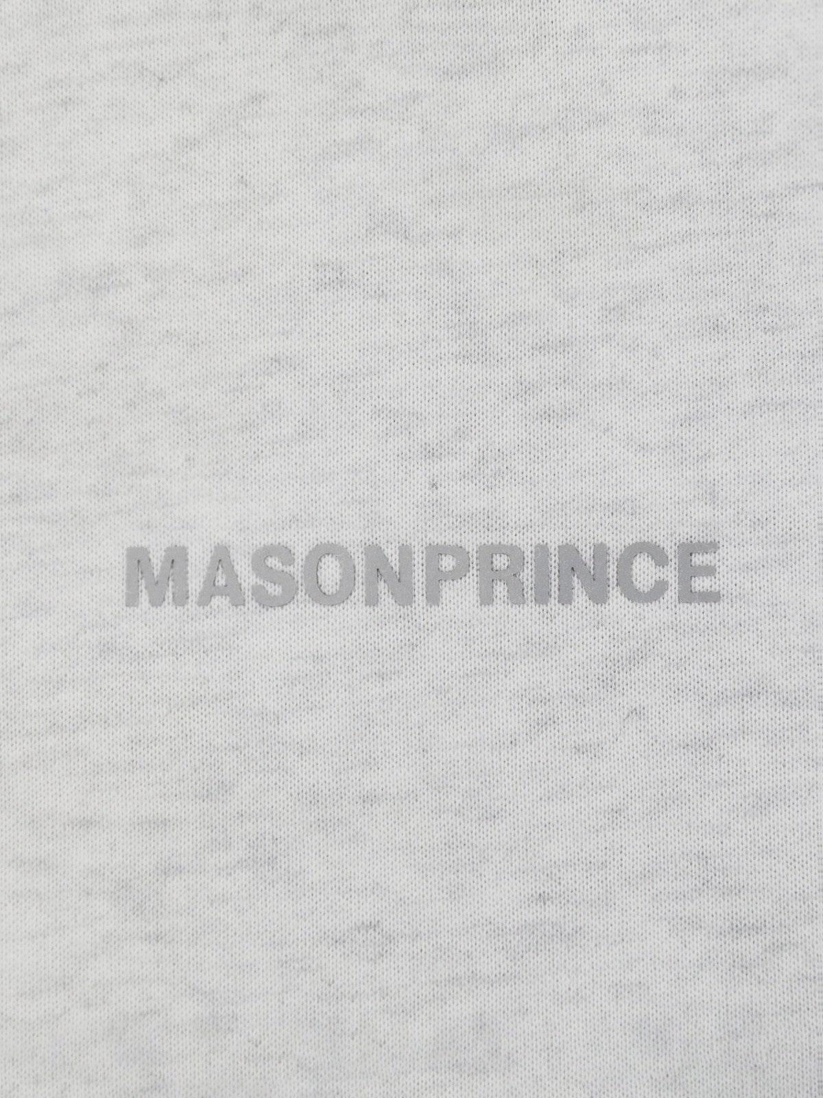 MASONPRINCE Structured Cropped T Shirt in Heather Gray - Detail