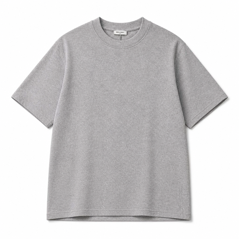 Mingstreet ASC launch still-life | SIMPLE PROJECT | Wool Blend Crewneck T Shirt | Gray | crumple_regen_confirmed_2026-06-25