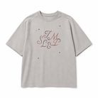 Mingstreet ASC launch still-life | SIMPLE PROJECT | Brass Stud Retro Logo Cotton T Shirt | Gray | crumple_regen_confirmed_2026-06-25