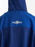 BLINDNOPLAN Hooded Colorblock Track Jacket in Blue - On Model