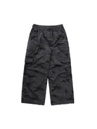 MASONPRINCE Camo Nylon Cargo Parachute Pants in Gray
